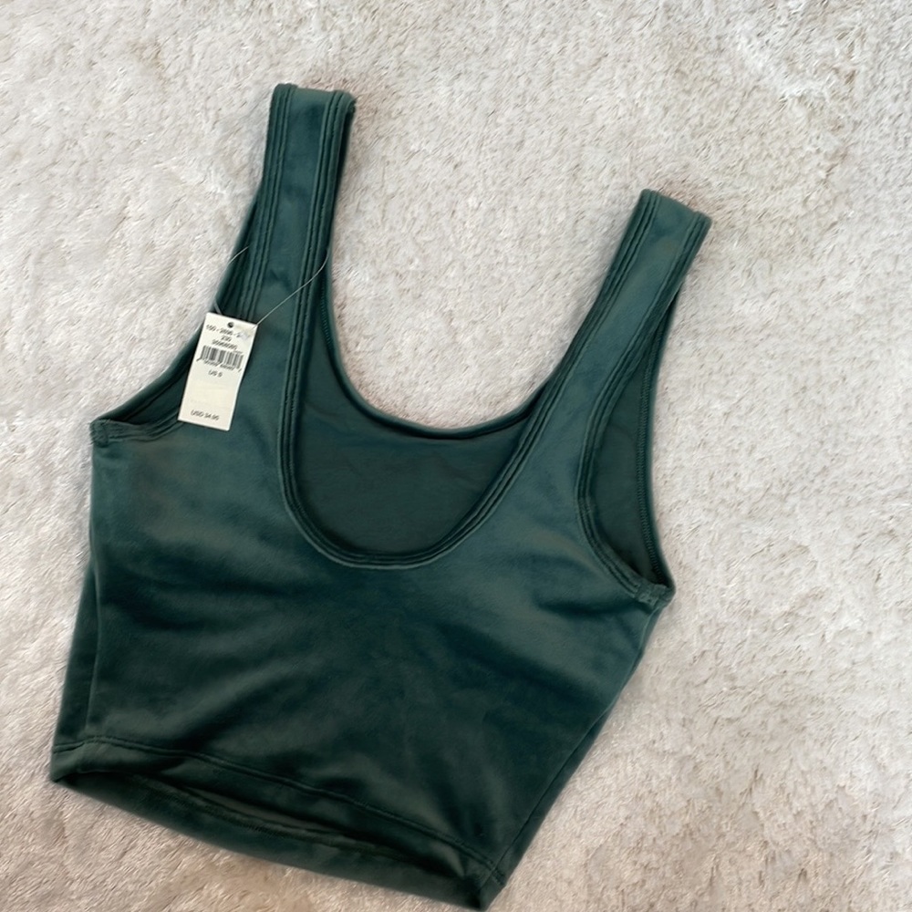 NWT Aerie Velour Cropped Workout Top - Picture 11 of 11